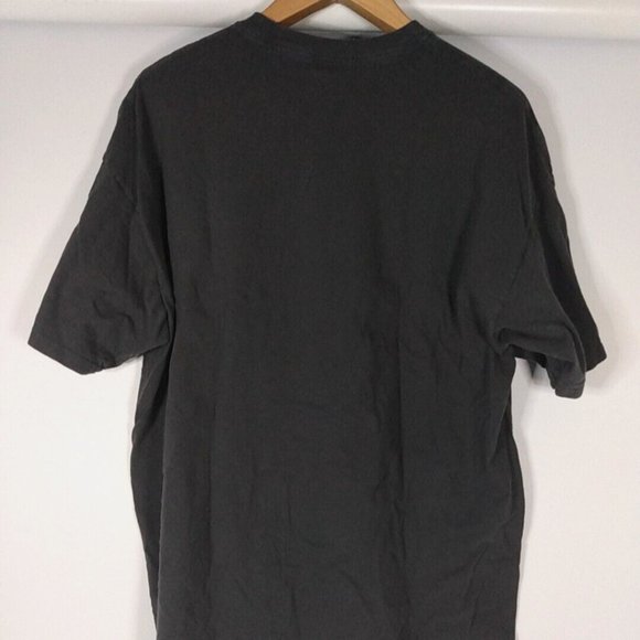 Nirvana Smiley Face Graphic Tee Black Fade Blue Purple M&O Gold Mens XXL T-shirt - Picture 4 of 6